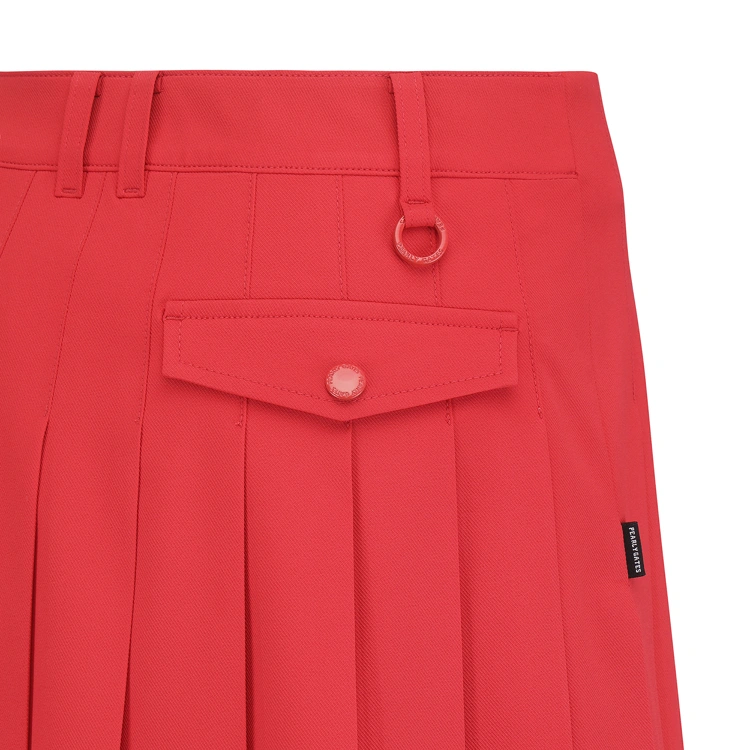 Chân váy golf nữ xếp ly màu đỏ — ảnh 5