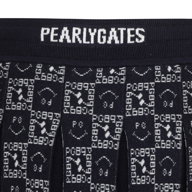 Chân váy xếp ly phối họa tiết logo màu xanh navy — ảnh 4