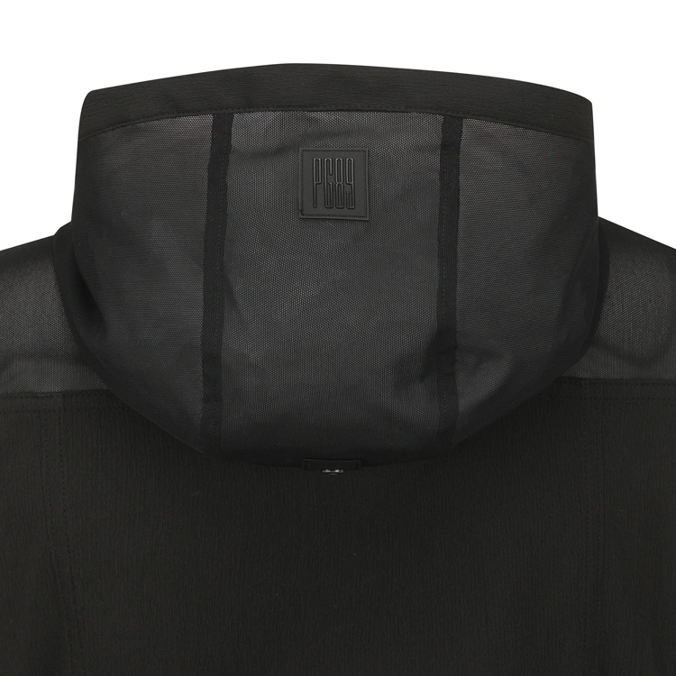 Jumpsuit golf nữ không tay màu đen có mũ — ảnh 5