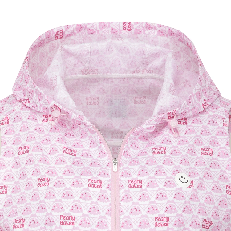 Jumpsuit nữ không tay họa tiết logo màu hồng — ảnh 3