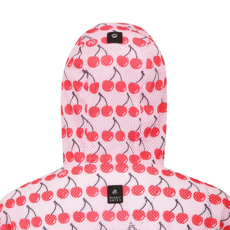 Áo khoác golf nữ họa tiết cherry màu hồng — ảnh 5