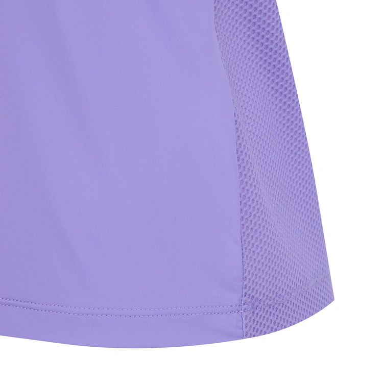 Áo golf nữ cổ tàu phối vải lưới tím — ảnh 6