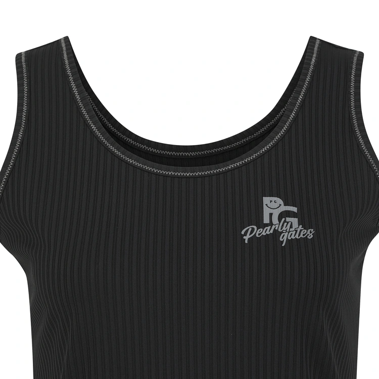 Áo tank top golf nữ dáng ôm màu đen — ảnh 3