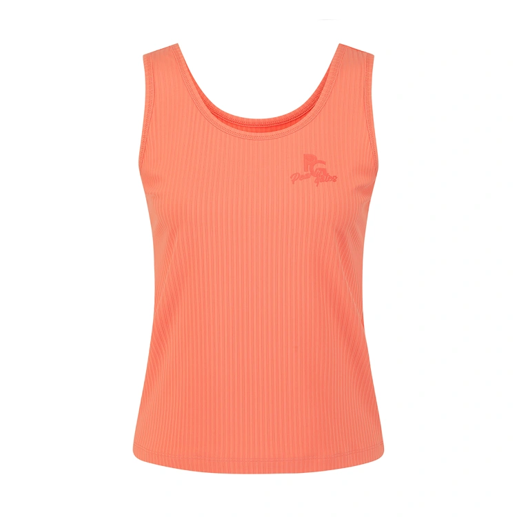 Áo tank top golf nữ màu cam dáng ôm Pearly Gates