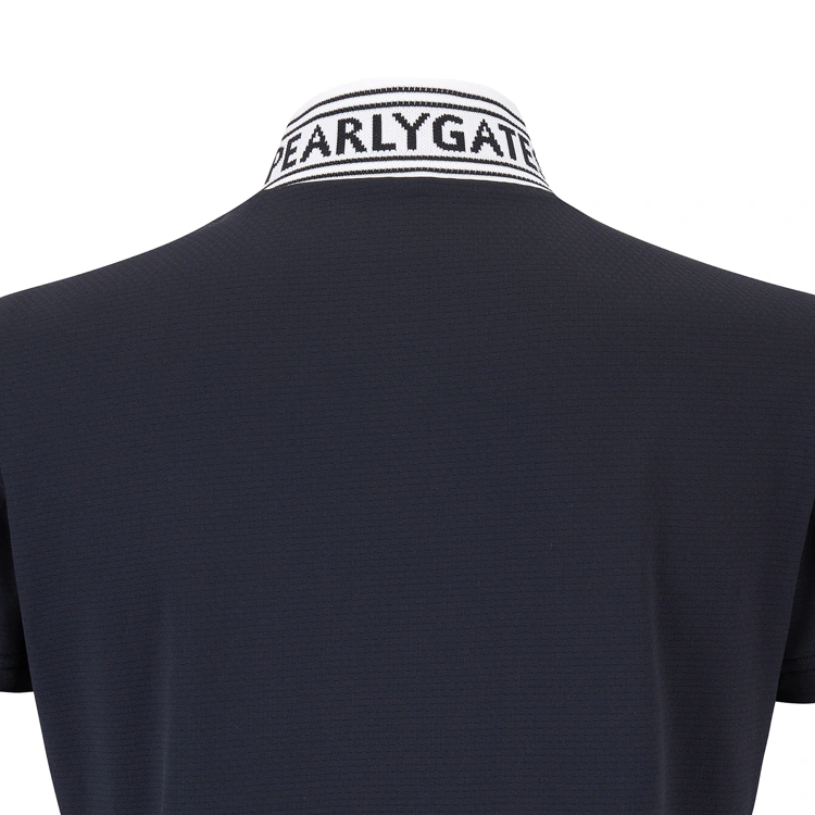 Áo golf nữ cổ cao tay ngắn màu xanh navy — ảnh 6
