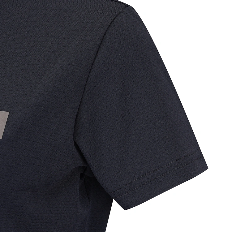 Áo golf nữ cổ cao tay ngắn màu xanh navy — ảnh 4