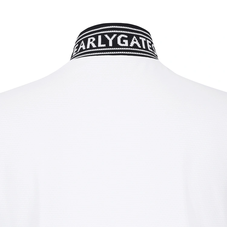 Áo golf nữ tay ngắn cổ cao phối logo màu trắng — ảnh 6
