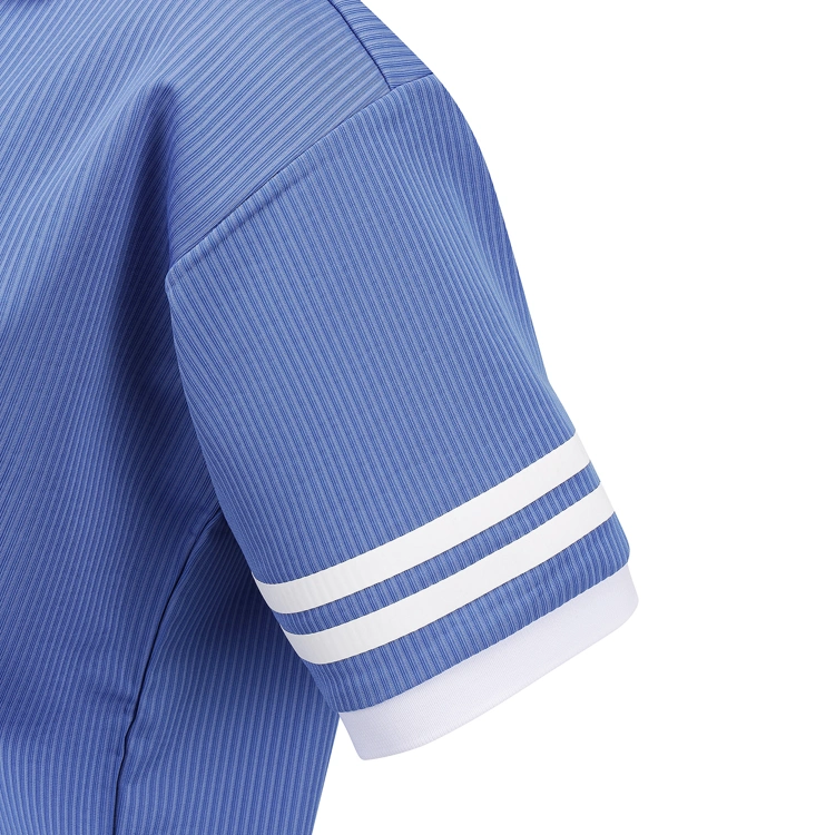 Áo golf nữ cổ bẻ tay ngắn phối viền trắng xanh dương — ảnh 4
