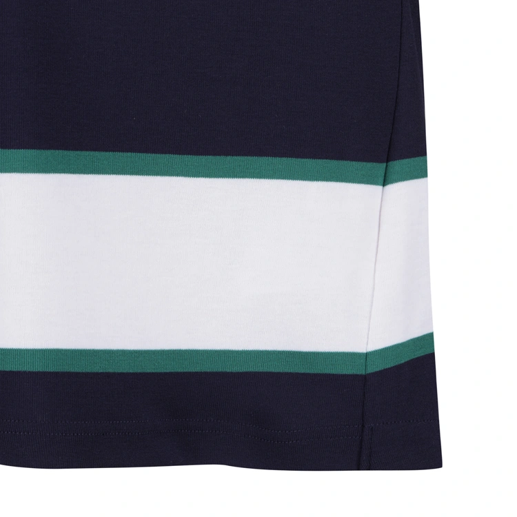 Áo golf nữ tay ngắn kẻ sọc ngang xanh navy — ảnh 5