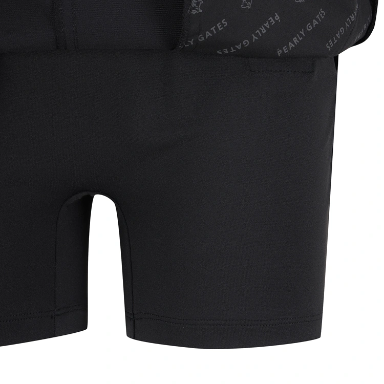 Váy golf nữ dáng A màu đen phối đường chỉ nổi — ảnh 6