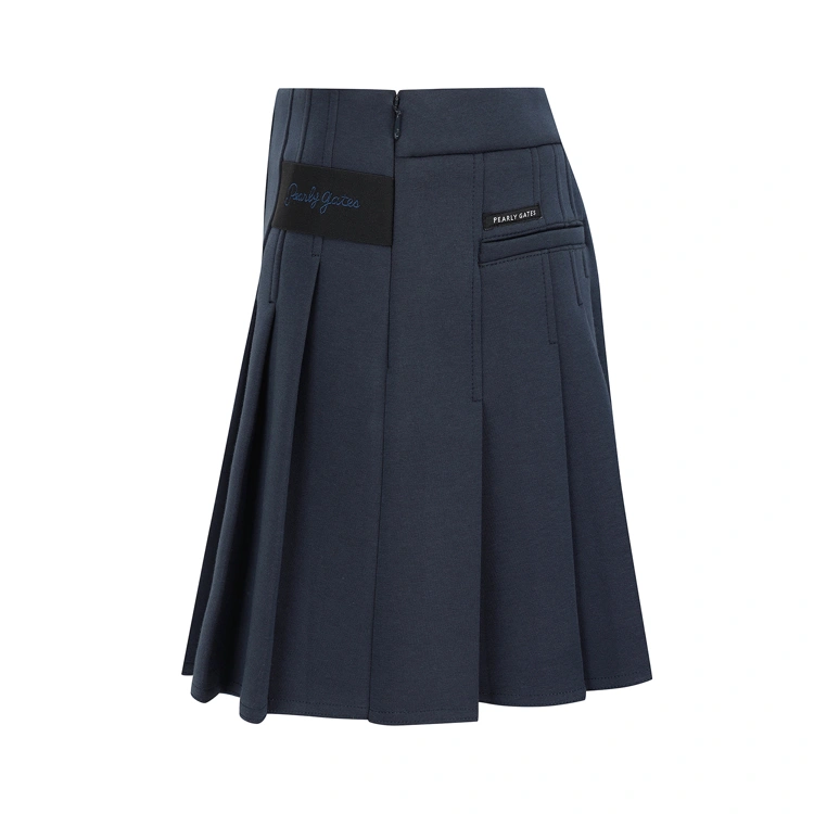 Chân váy golf xếp li dáng A màu xanh navy — ảnh 3