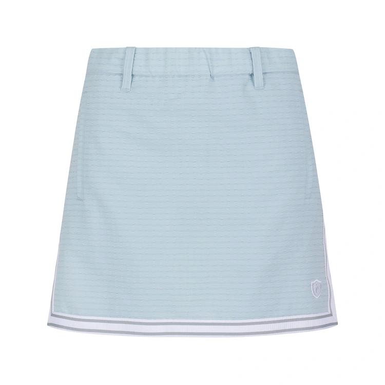 Chân váy golf nữ xanh dương viền trắng Pearly Gates dáng chữ A
