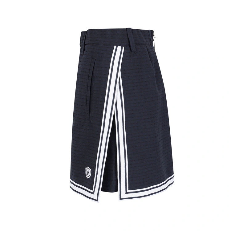 Chân váy golf nữ dáng A phối viền trắng xanh navy — ảnh 3
