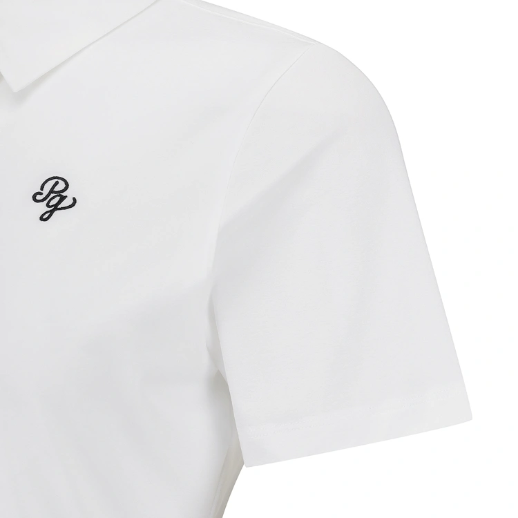 Áo golf nữ dáng polo cổ nơ trắng — ảnh 5