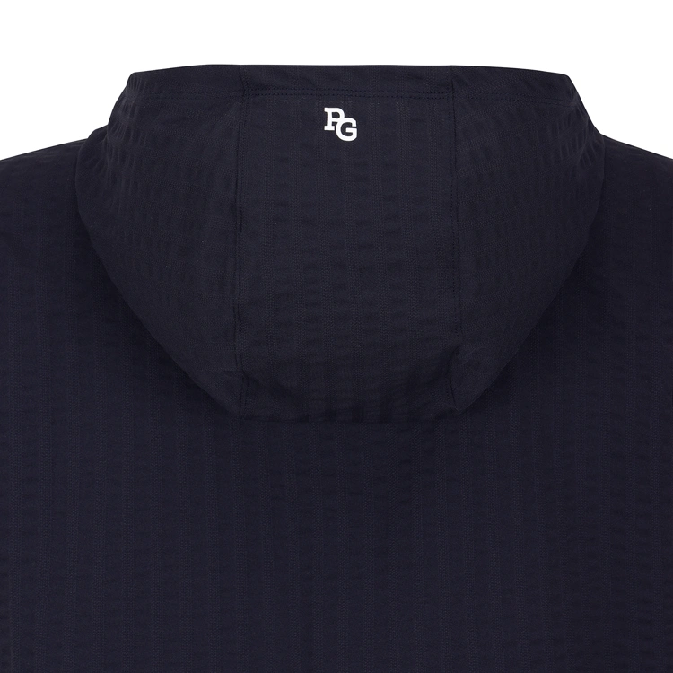 Áo golf nữ tay ngắn cổ trụ dây kéo màu xanh navy — ảnh 6