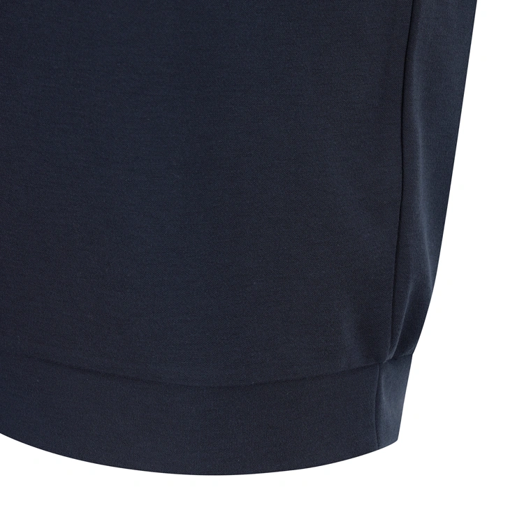 Áo golf nữ tay ngắn cổ trụ cao màu xanh navy — ảnh 5