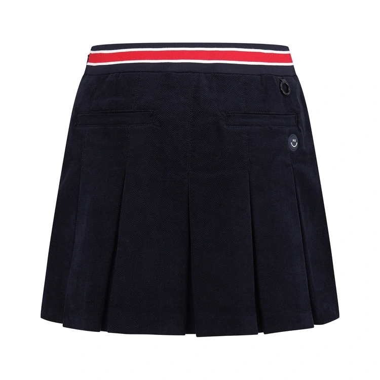 Chân váy golf nữ phối túi nắp màu xanh navy — ảnh 2