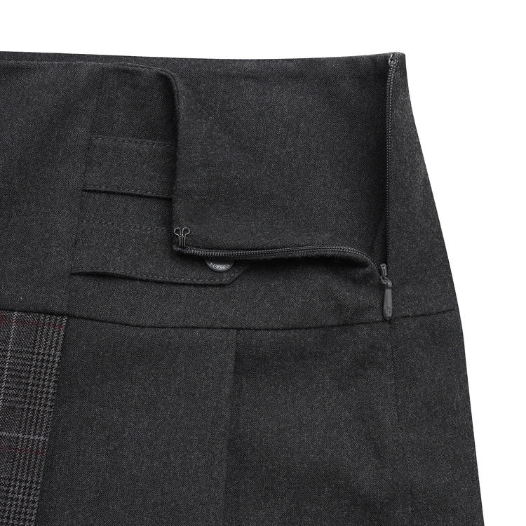 Váy golf nữ xếp ly phối caro màu xám — ảnh 5