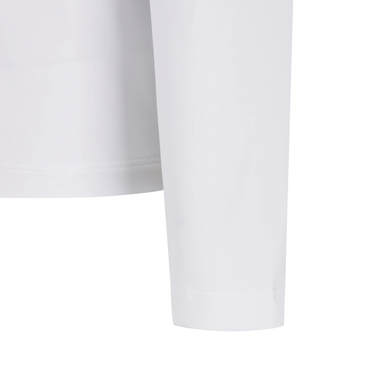 Áo golf nữ dáng ôm cổ lọ tay dài màu trắng — ảnh 4