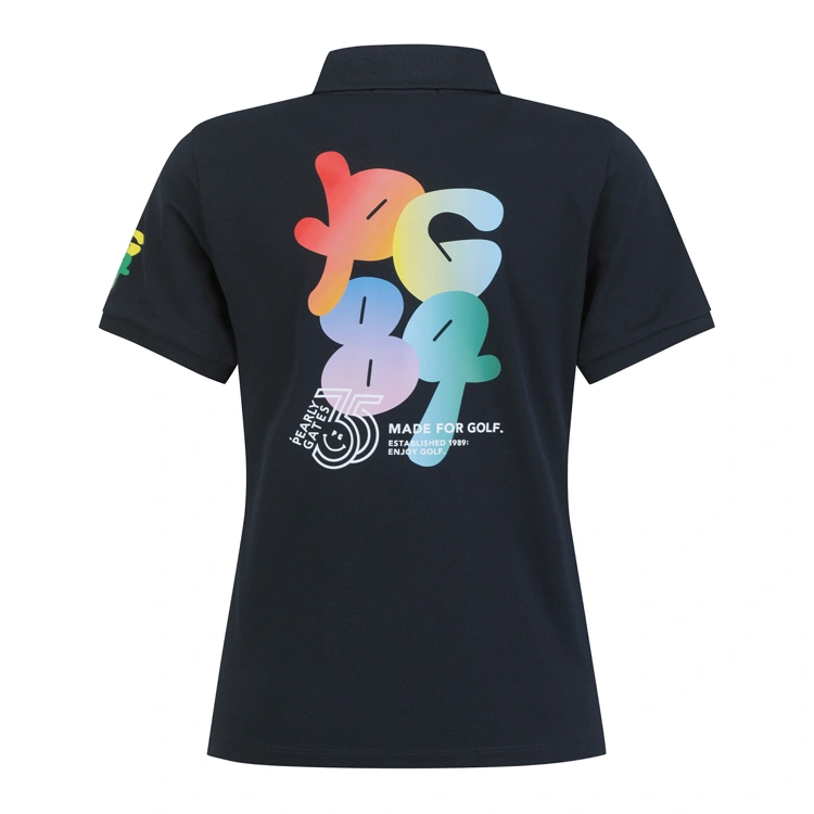 Áo polo nữ tay ngắn cổ bẻ màu xanh navy — ảnh 3