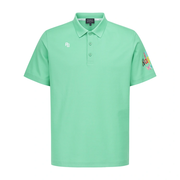 Áo golf nữ cổ polo tay ngắn màu xanh lá — ảnh 3