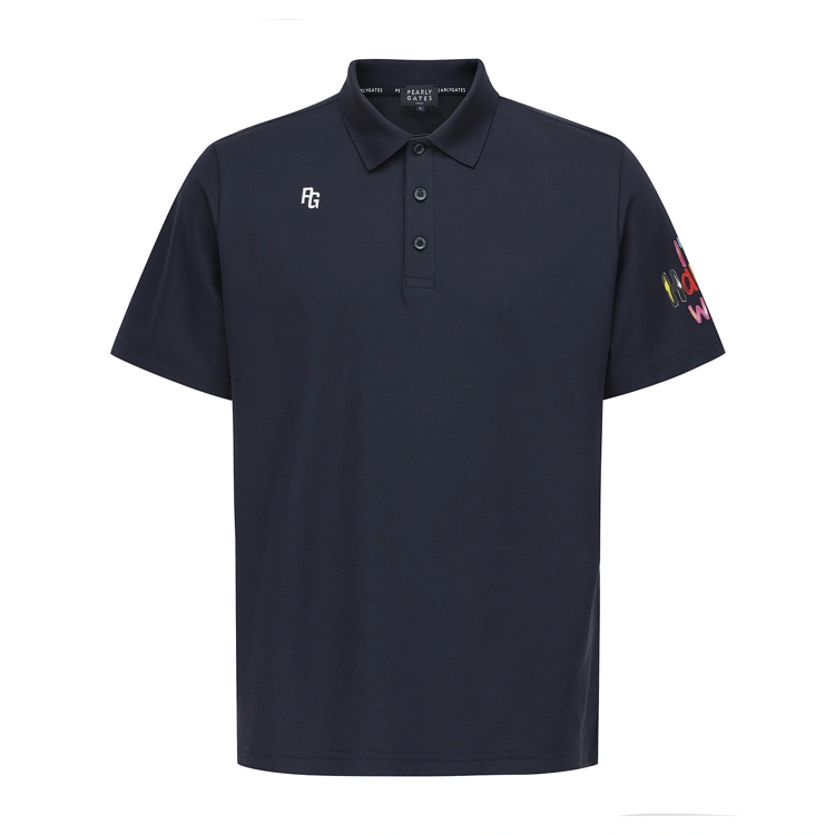 Áo golf nữ cổ bẻ tay ngắn màu xanh navy — ảnh 3