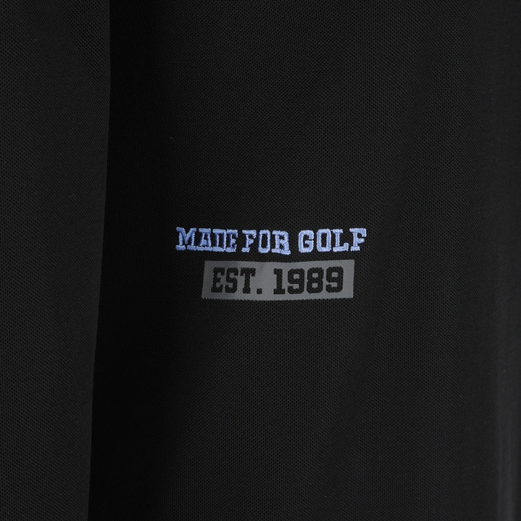 Áo golf nữ tay dài cổ polo phối logo màu đen — ảnh 6
