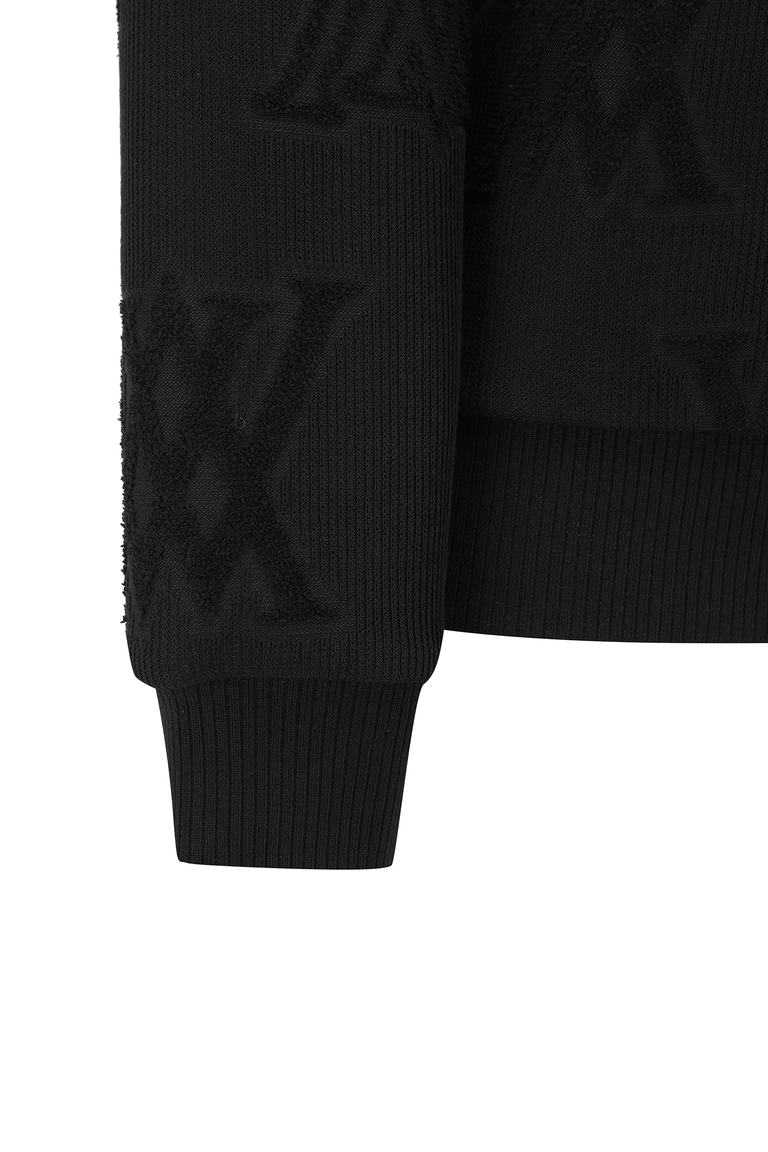 Áo golf nữ tay dài họa tiết logo chìm màu đen — ảnh 6
