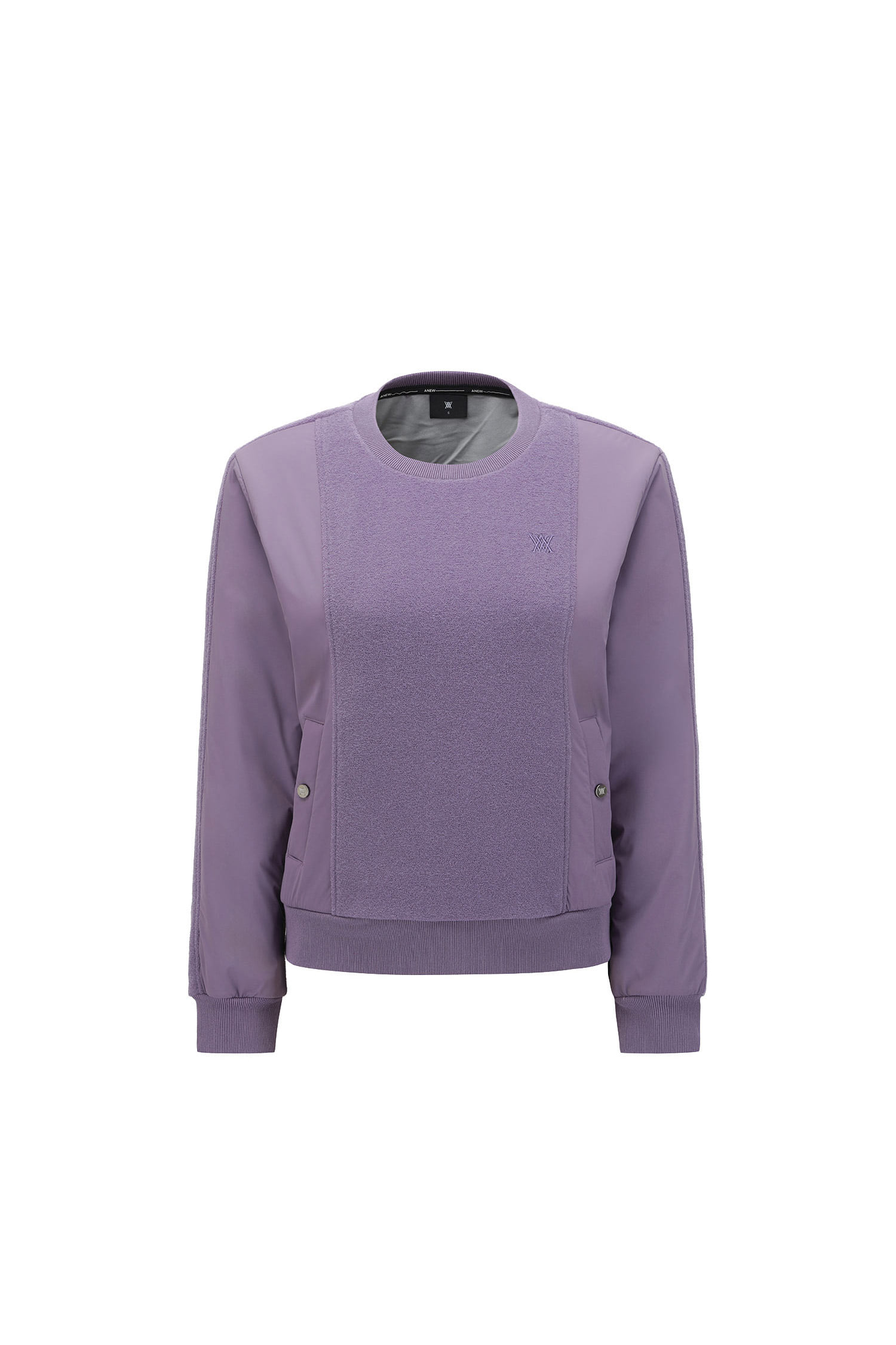 Áo golf nữ dáng suông tay dài màu tím lilac — Anew | Seoul Golf Fashion