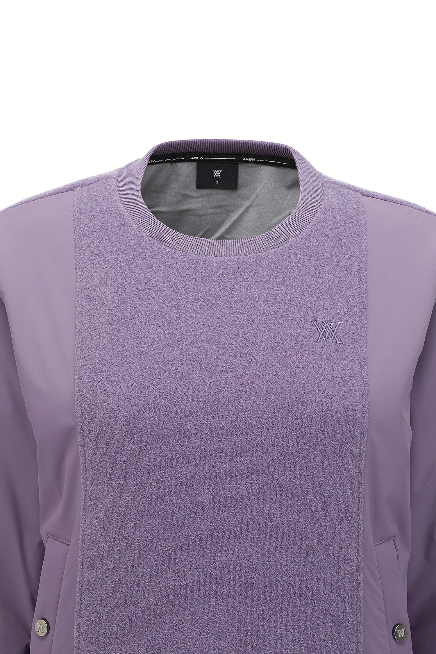 Áo golf nữ dáng suông tay dài màu tím lilac — ảnh 5