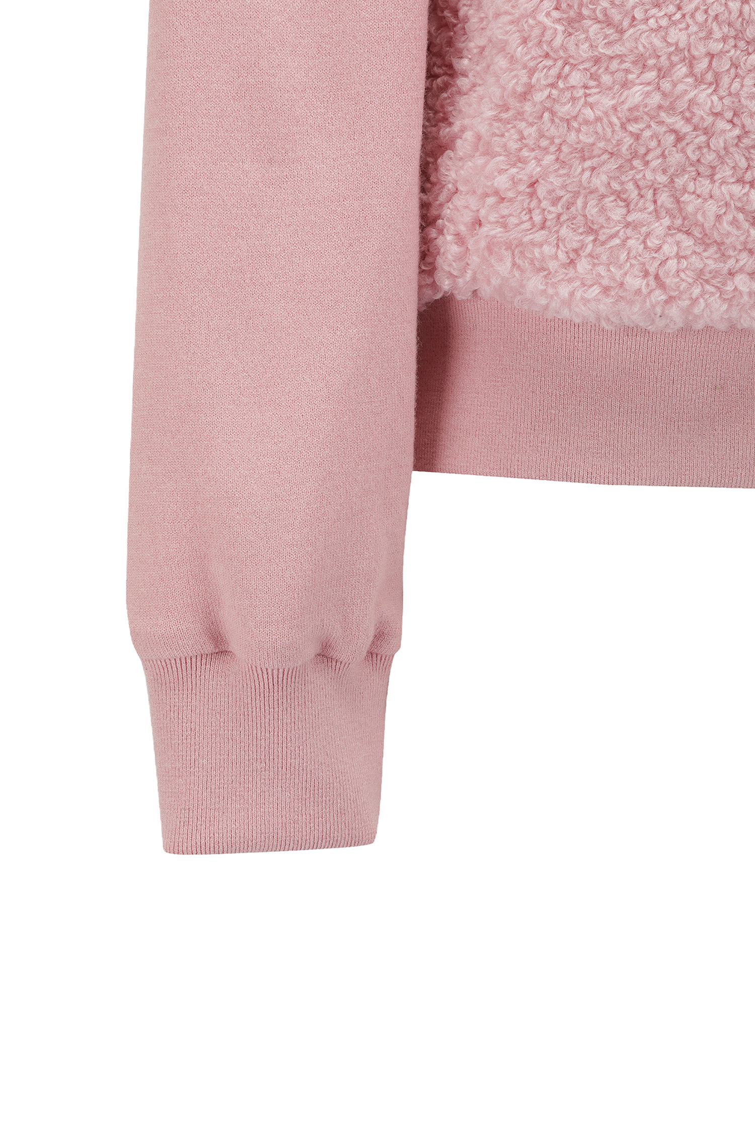 Áo knit golf nữ dáng bomber màu hồng nhạt — ảnh 6