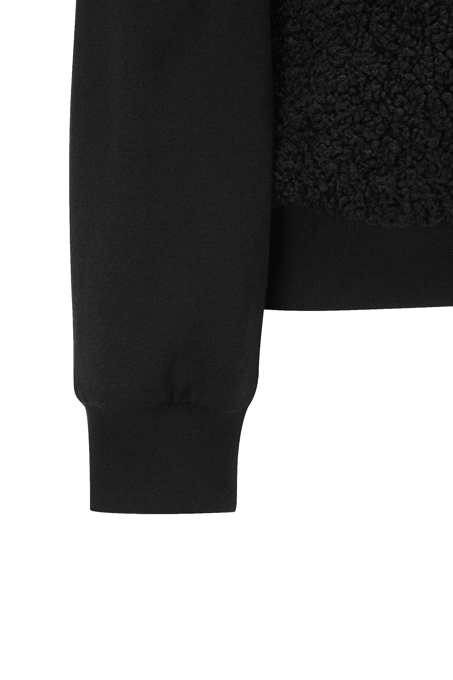 Áo knit golf nữ cổ trụ tay dài màu đen — ảnh 6