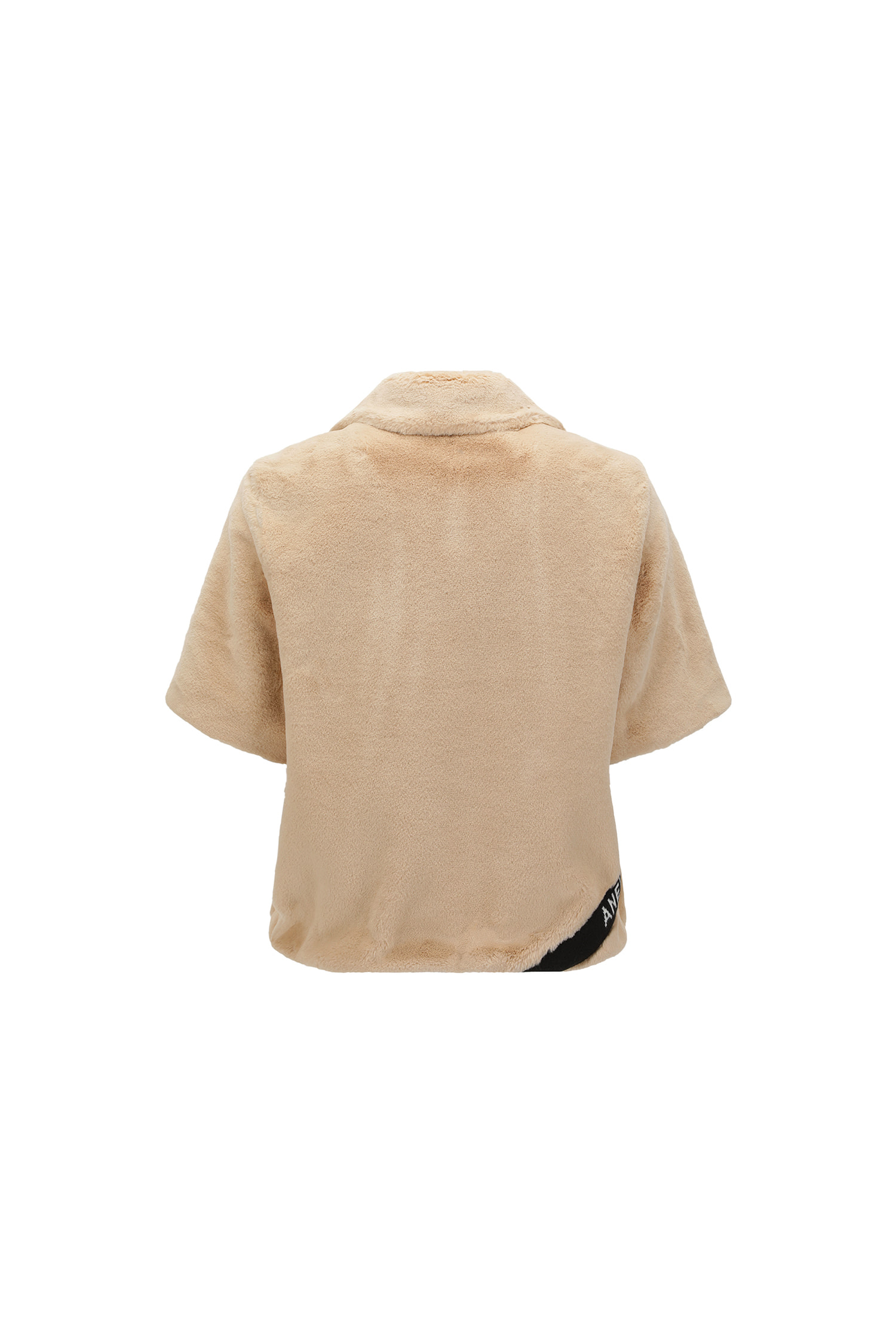 Áo khoác golf nữ dáng jumper tay ngắn màu be — ảnh 2