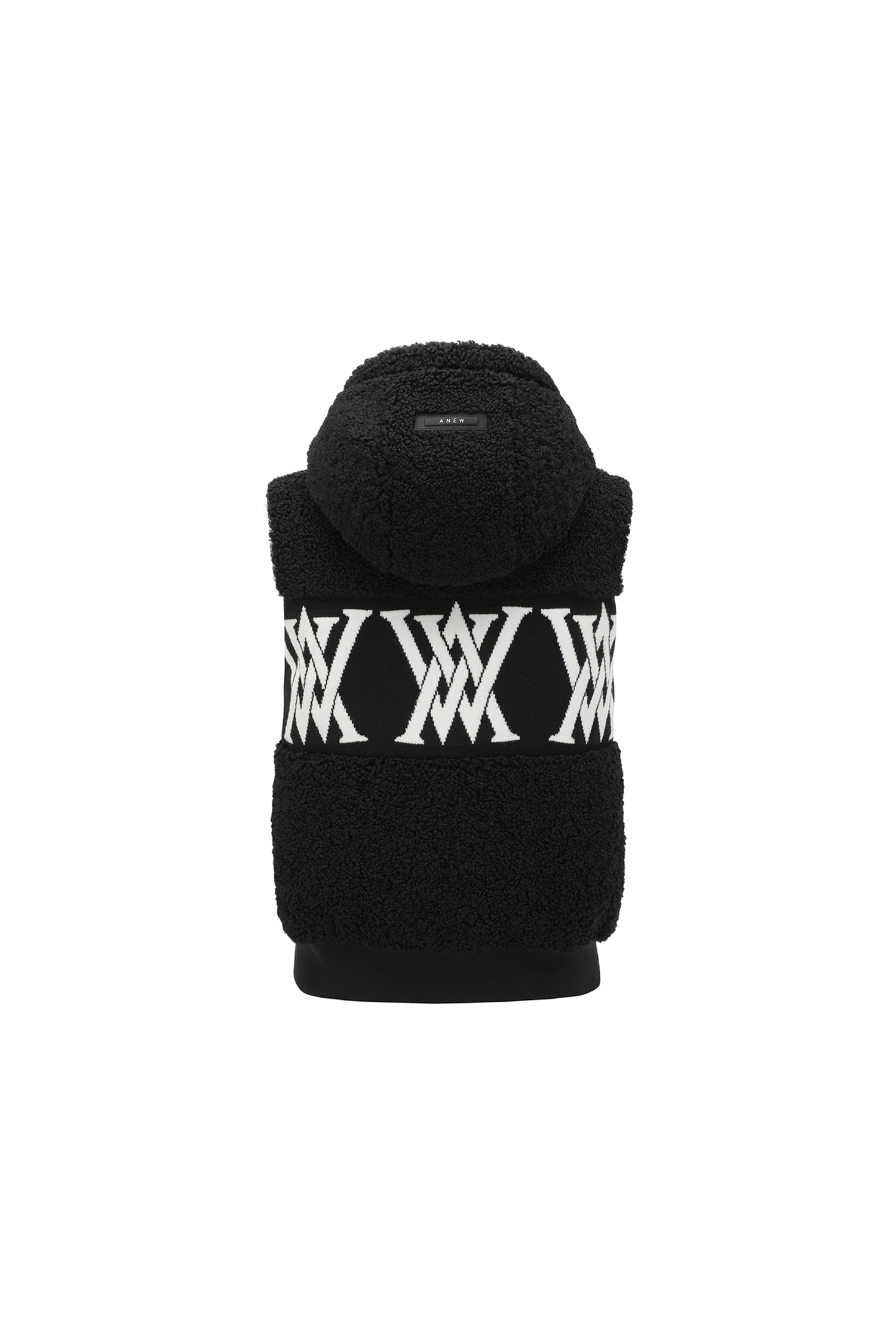 Áo vest golf nữ dáng suông màu đen phối họa tiết logo — ảnh 2