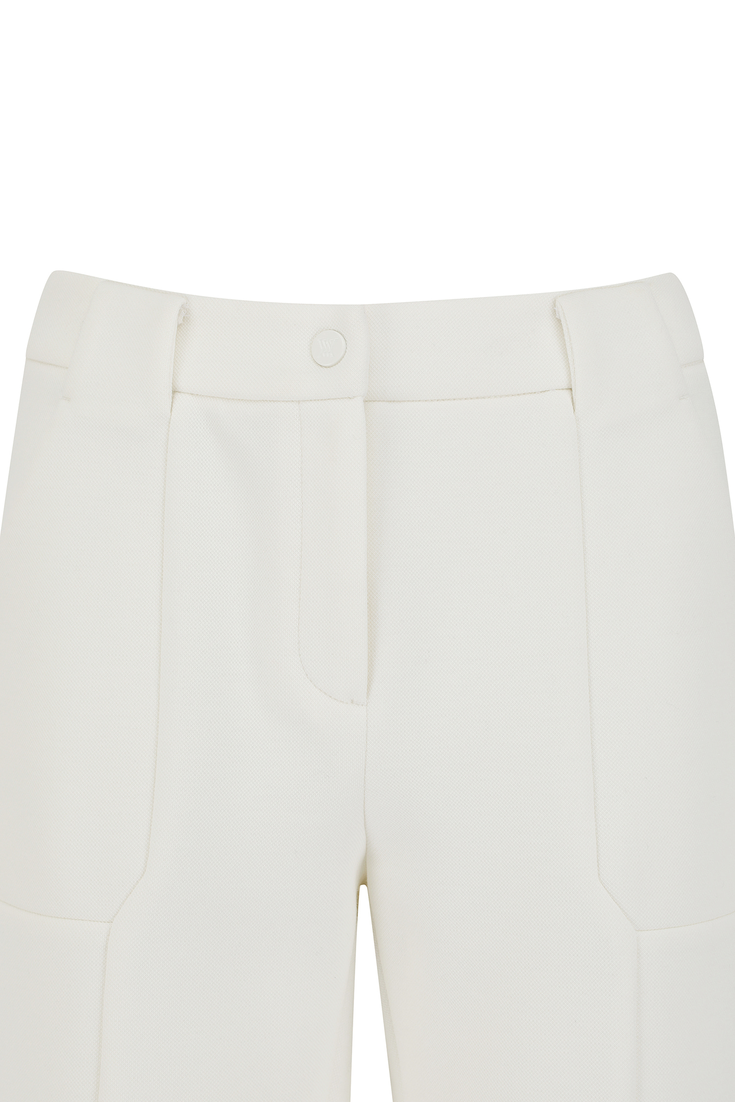Quần golf nữ dáng bootcut xẻ gấu màu ngà — ảnh 5
