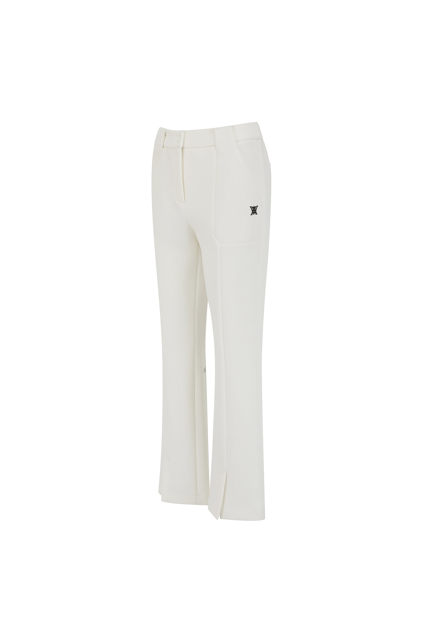 Quần golf nữ dáng bootcut xẻ gấu màu ngà — ảnh 3
