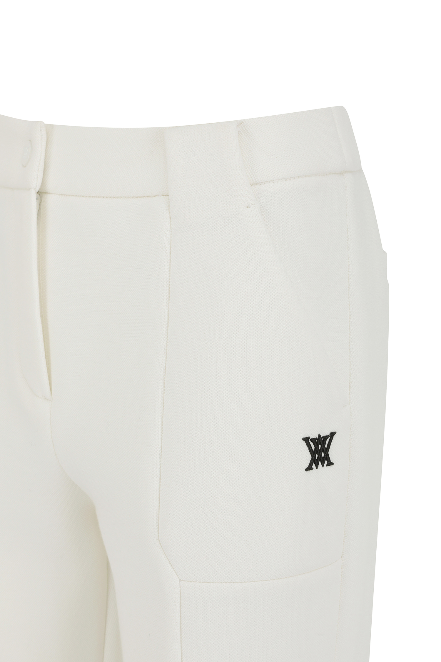 Quần golf nữ dáng bootcut xẻ gấu màu ngà — ảnh 6
