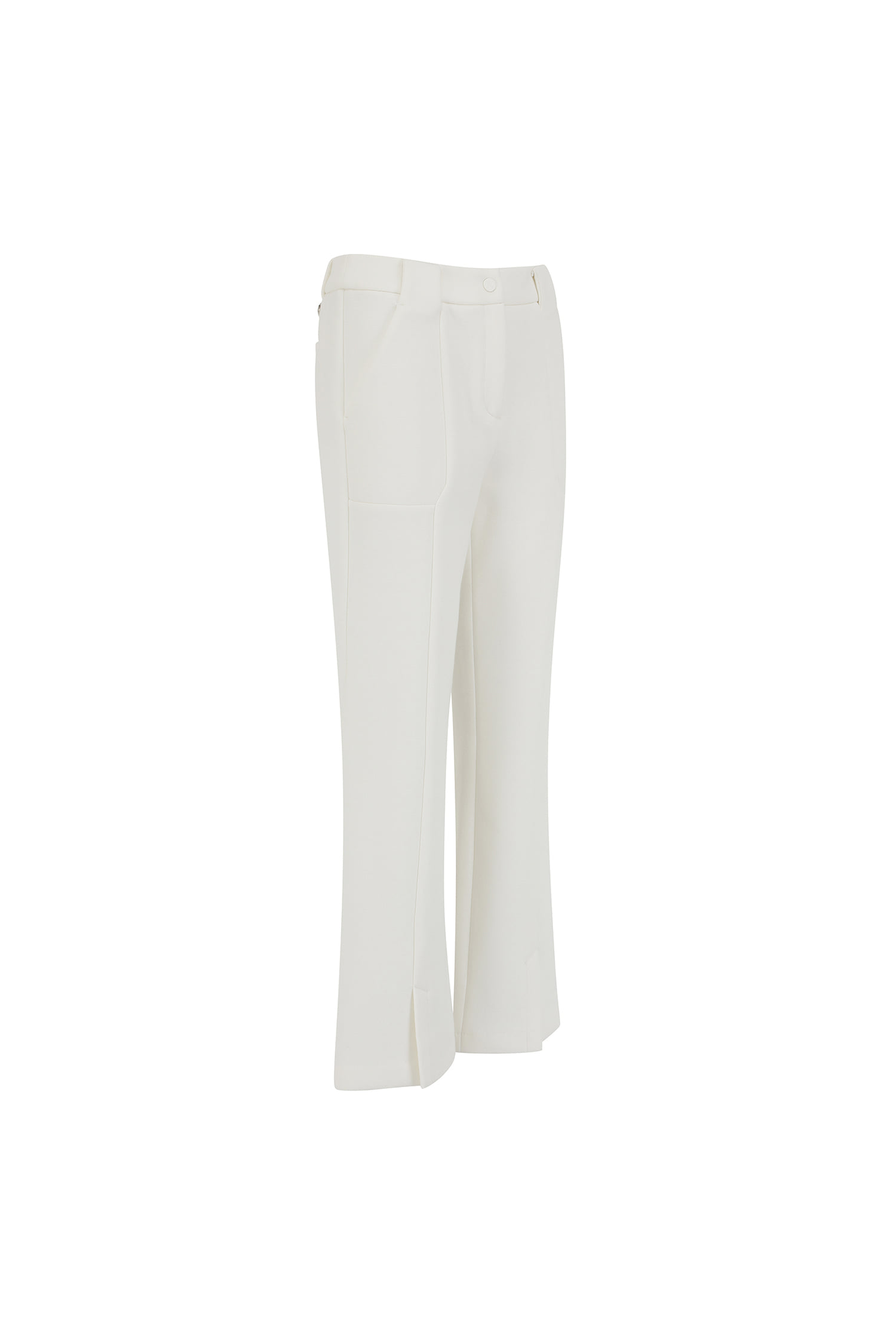 Quần golf nữ dáng bootcut xẻ gấu màu ngà — ảnh 4