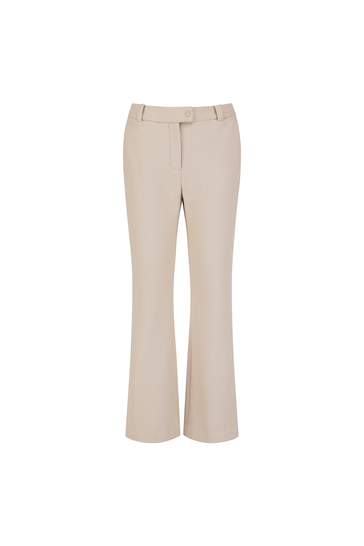 Quần golf nữ ống loe màu be — Anew | Seoul Golf Fashion