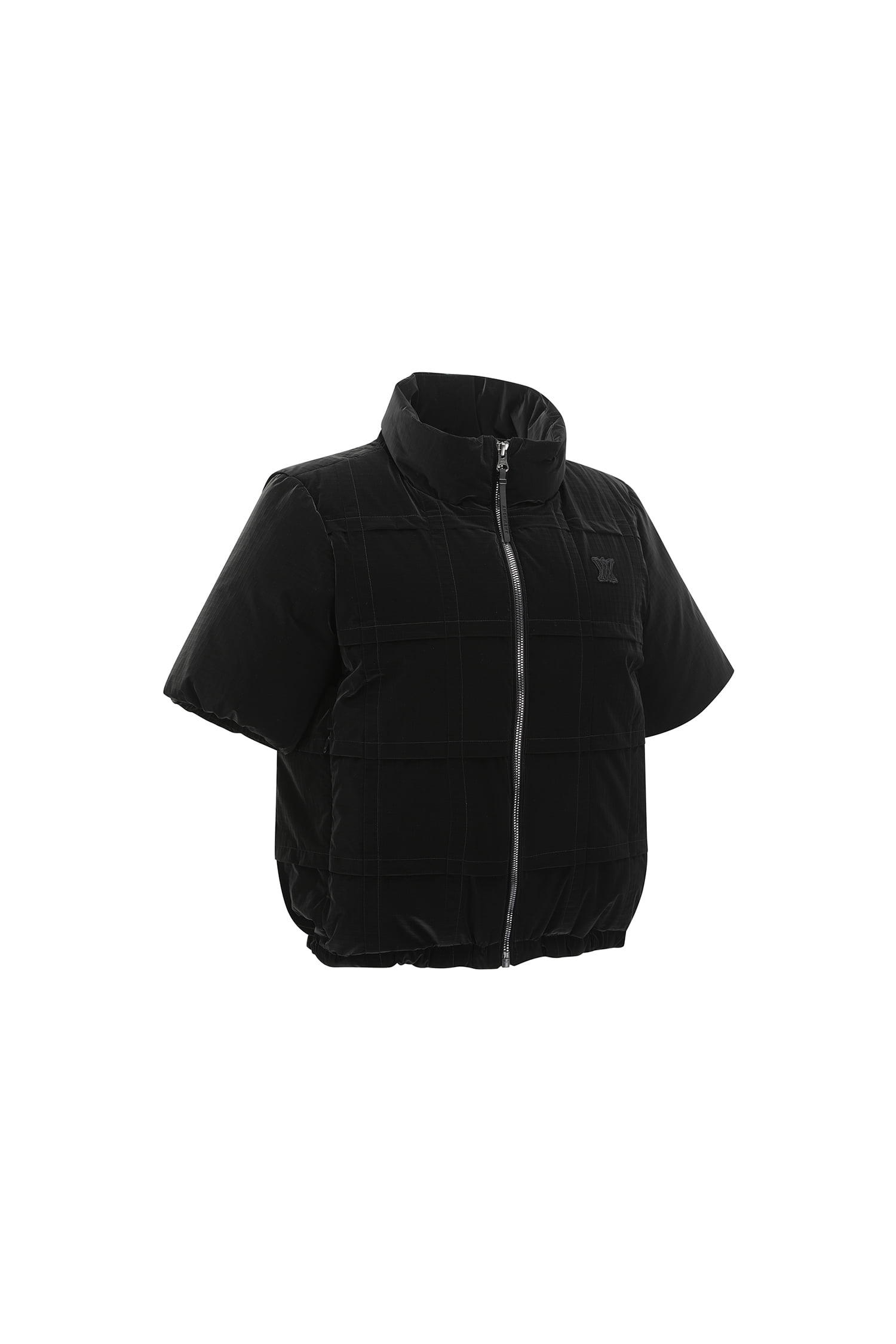 Áo khoác golf nữ dáng jumper tay ngắn màu đen — ảnh 4