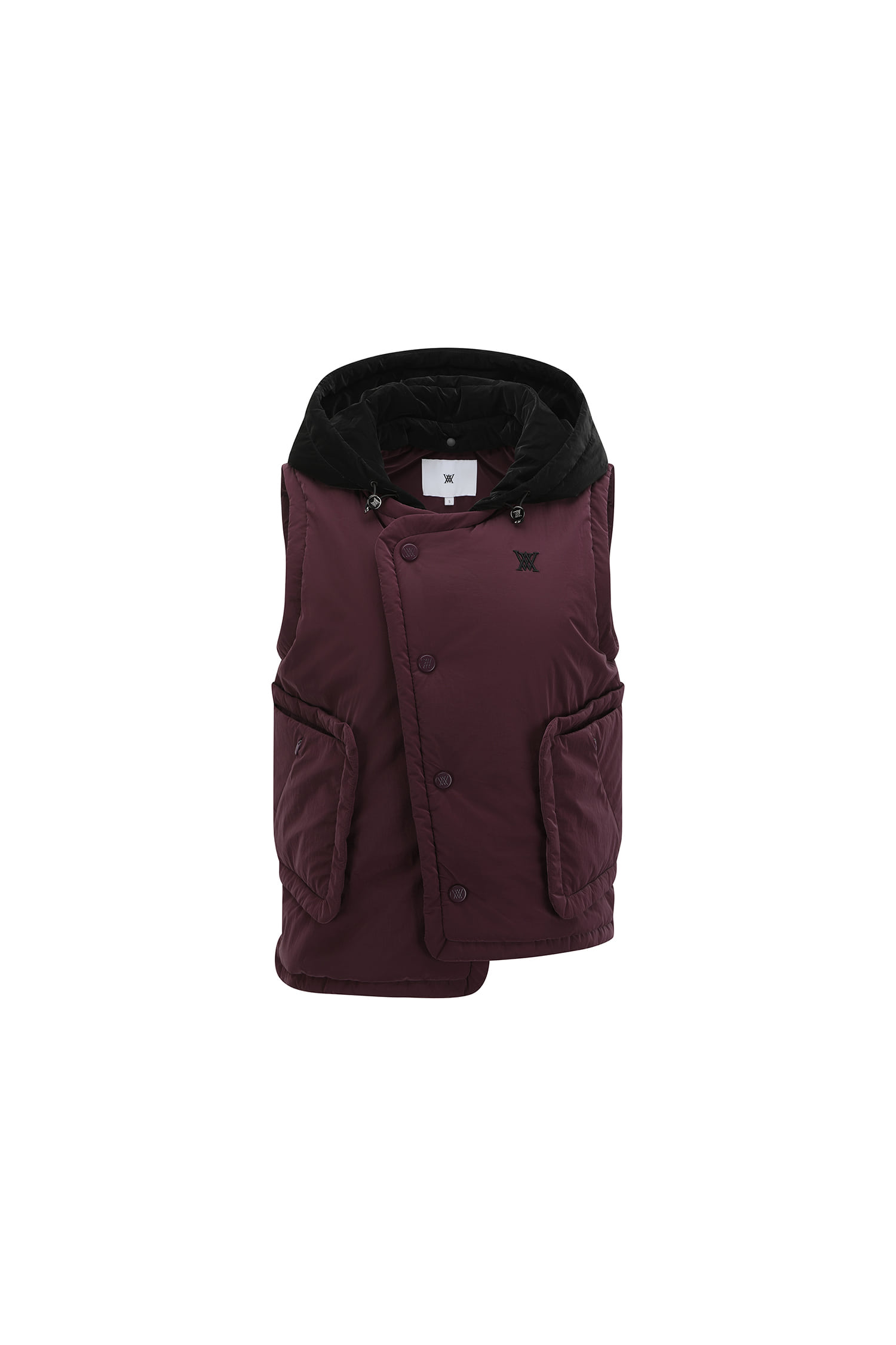 Áo vest golf nữ dáng không tay màu đỏ tím — Anew | Seoul Golf Fashion