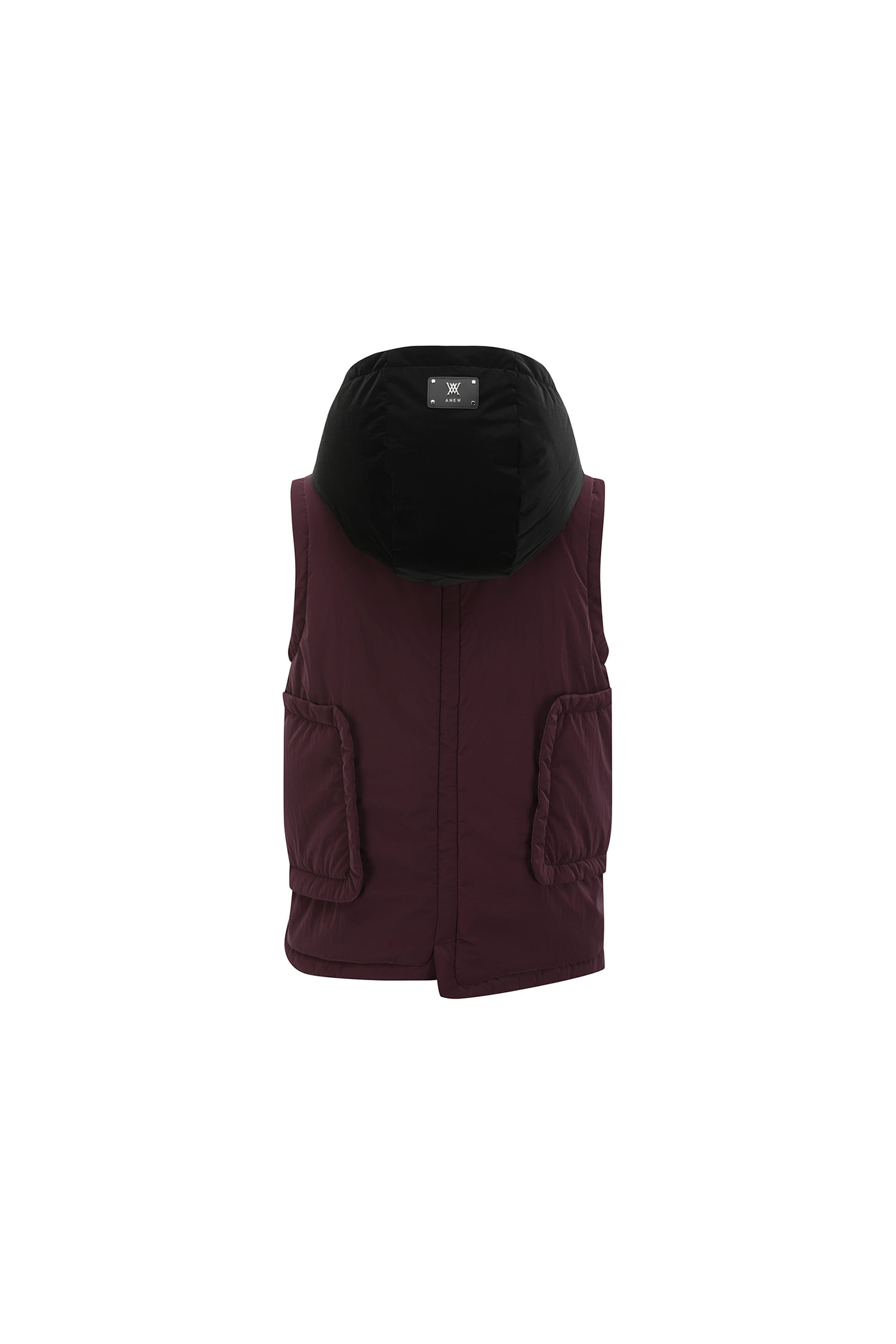 Áo vest golf nữ dáng không tay màu đỏ tím — ảnh 2