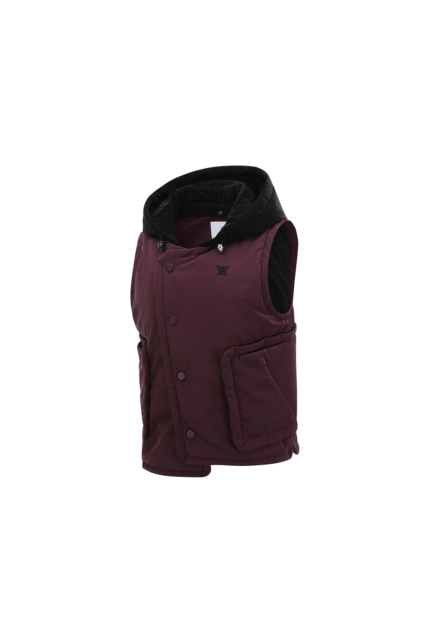Áo vest golf nữ dáng không tay màu đỏ tím — ảnh 3