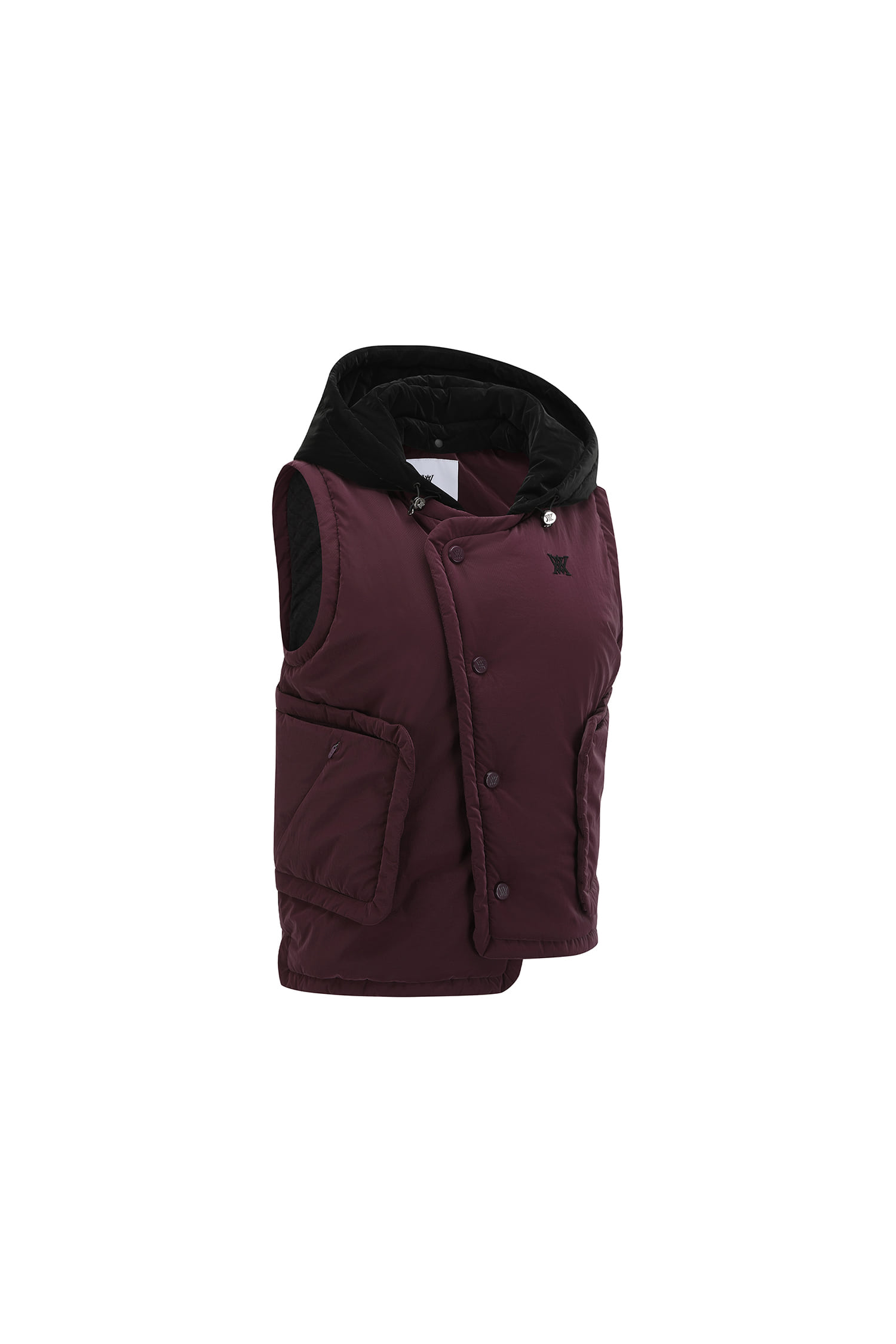 Áo vest golf nữ dáng không tay màu đỏ tím — ảnh 4