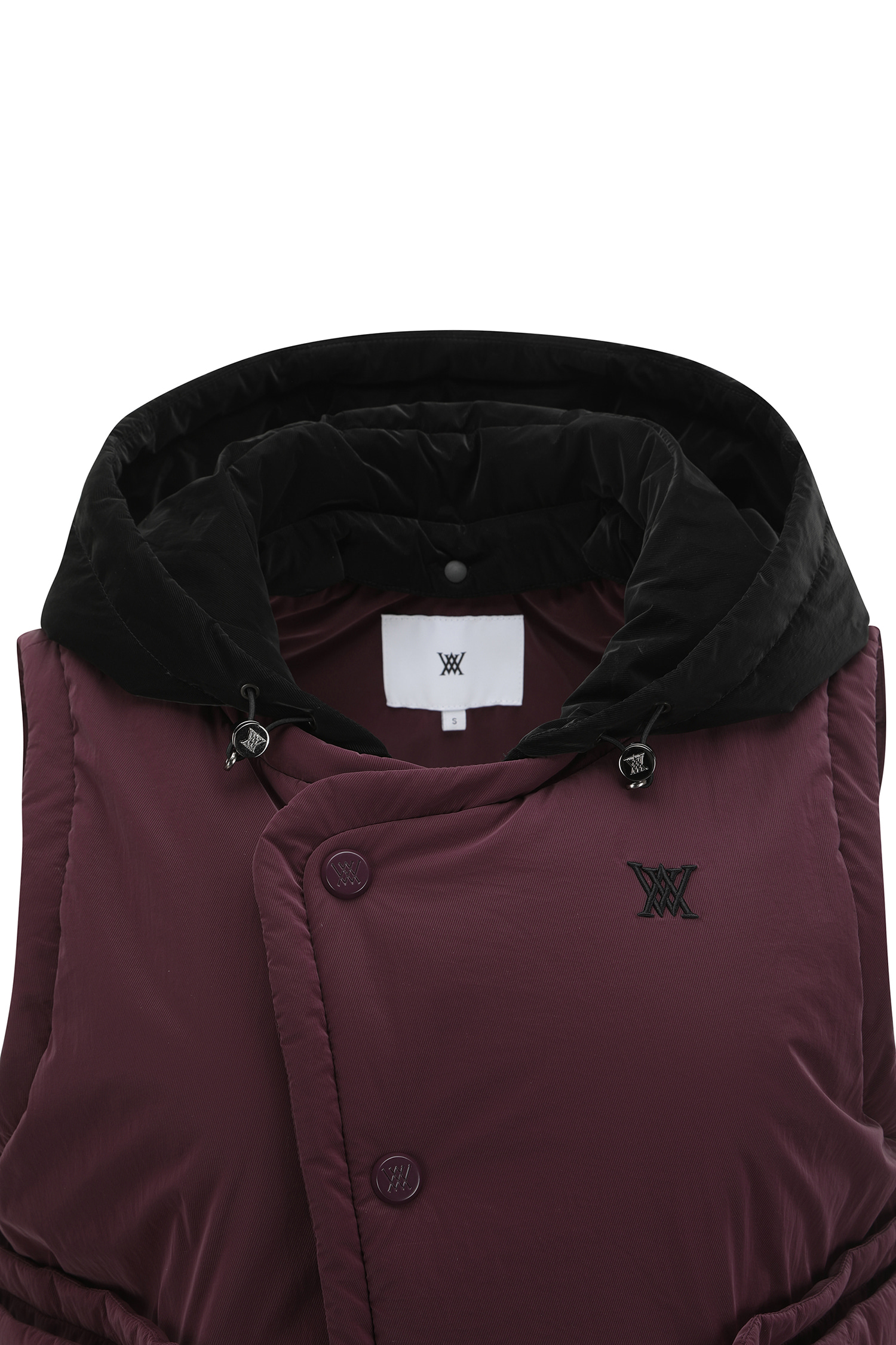 Áo vest golf nữ dáng không tay màu đỏ tím — ảnh 5