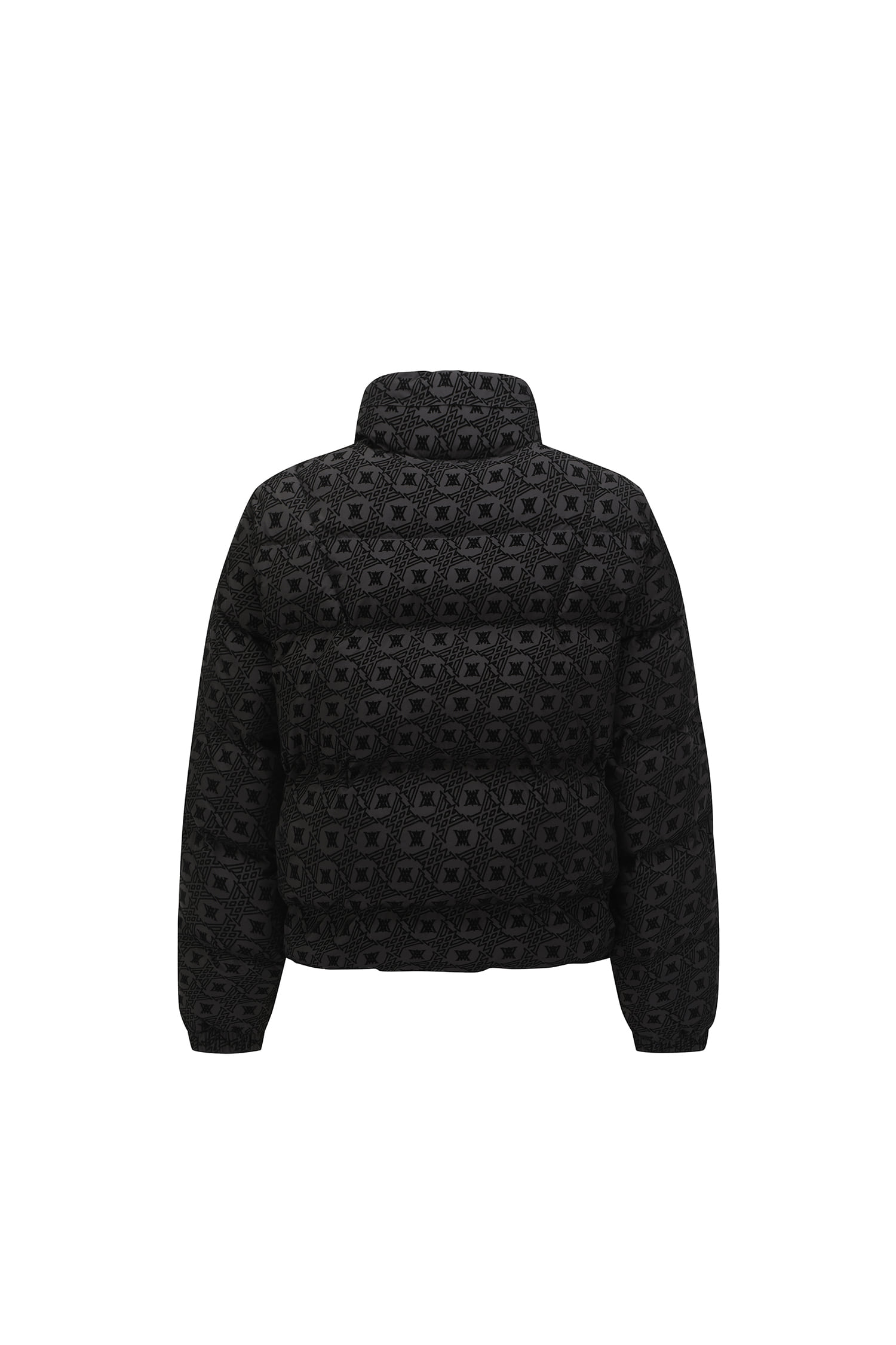 Áo khoác golf nữ dáng jumper họa tiết logo màu đen — ảnh 2