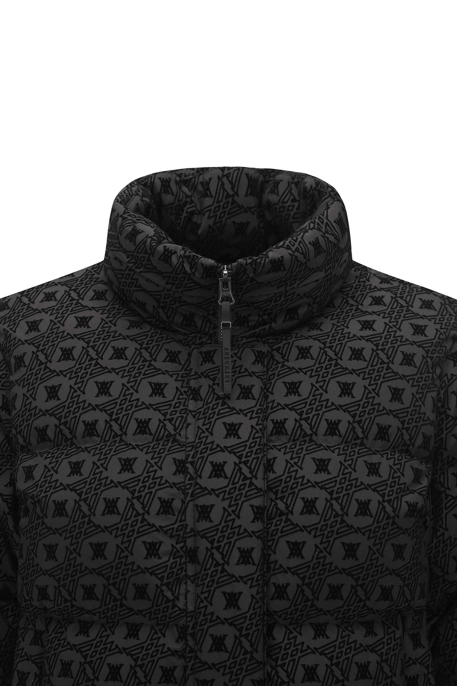 Áo khoác golf nữ dáng jumper họa tiết logo màu đen — ảnh 5