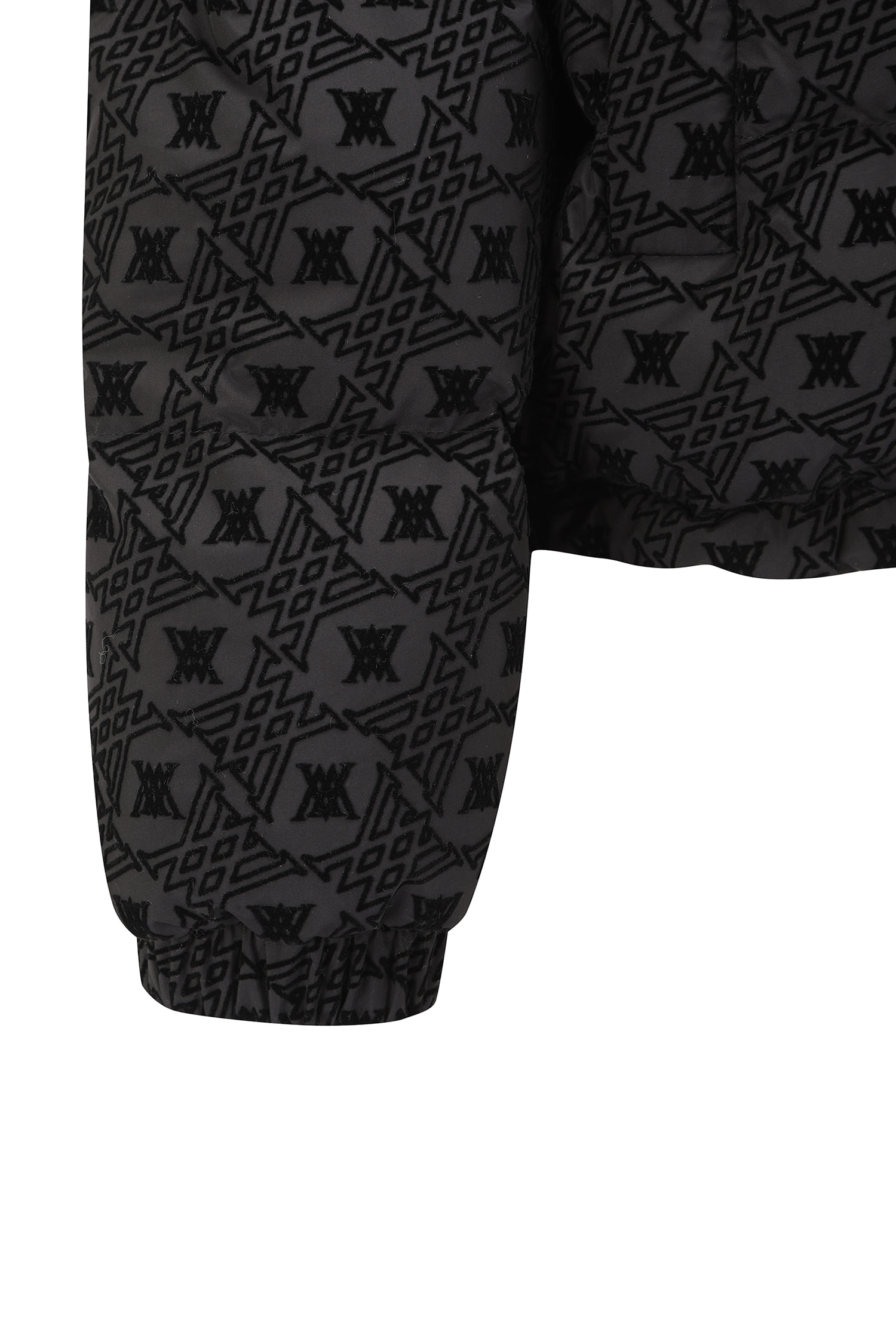 Áo khoác golf nữ dáng jumper họa tiết logo màu đen — ảnh 6