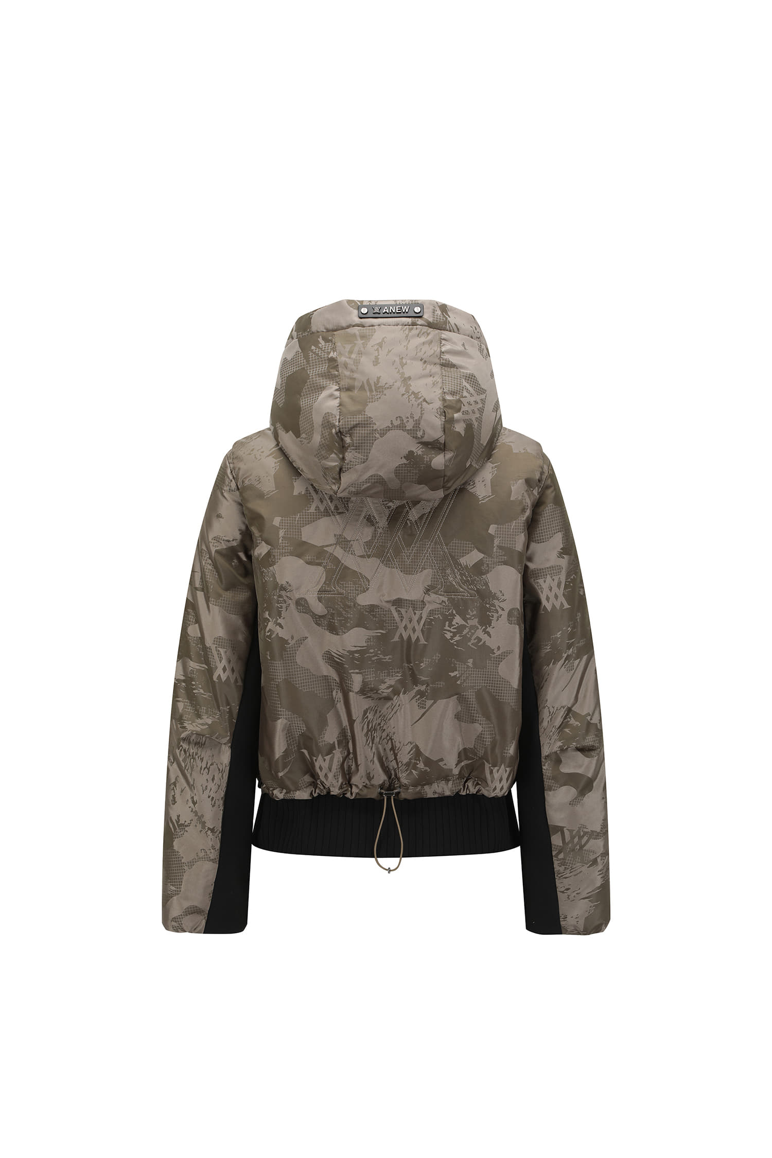 Áo khoác golf nữ họa tiết camo màu kaki — ảnh 2