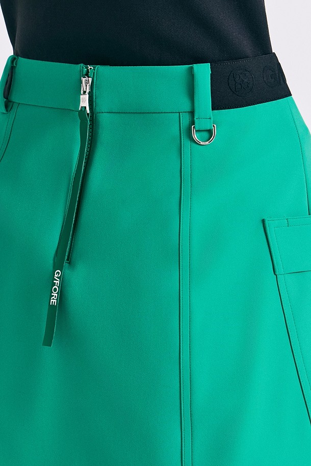 Váy golf nữ dáng chữ A màu xanh lá — ảnh 5